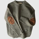Fabian Classic Knit Sweater with Elbow Patches