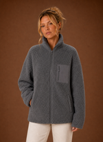 Women's Sherpa Zip-Up Jacket | Areleon