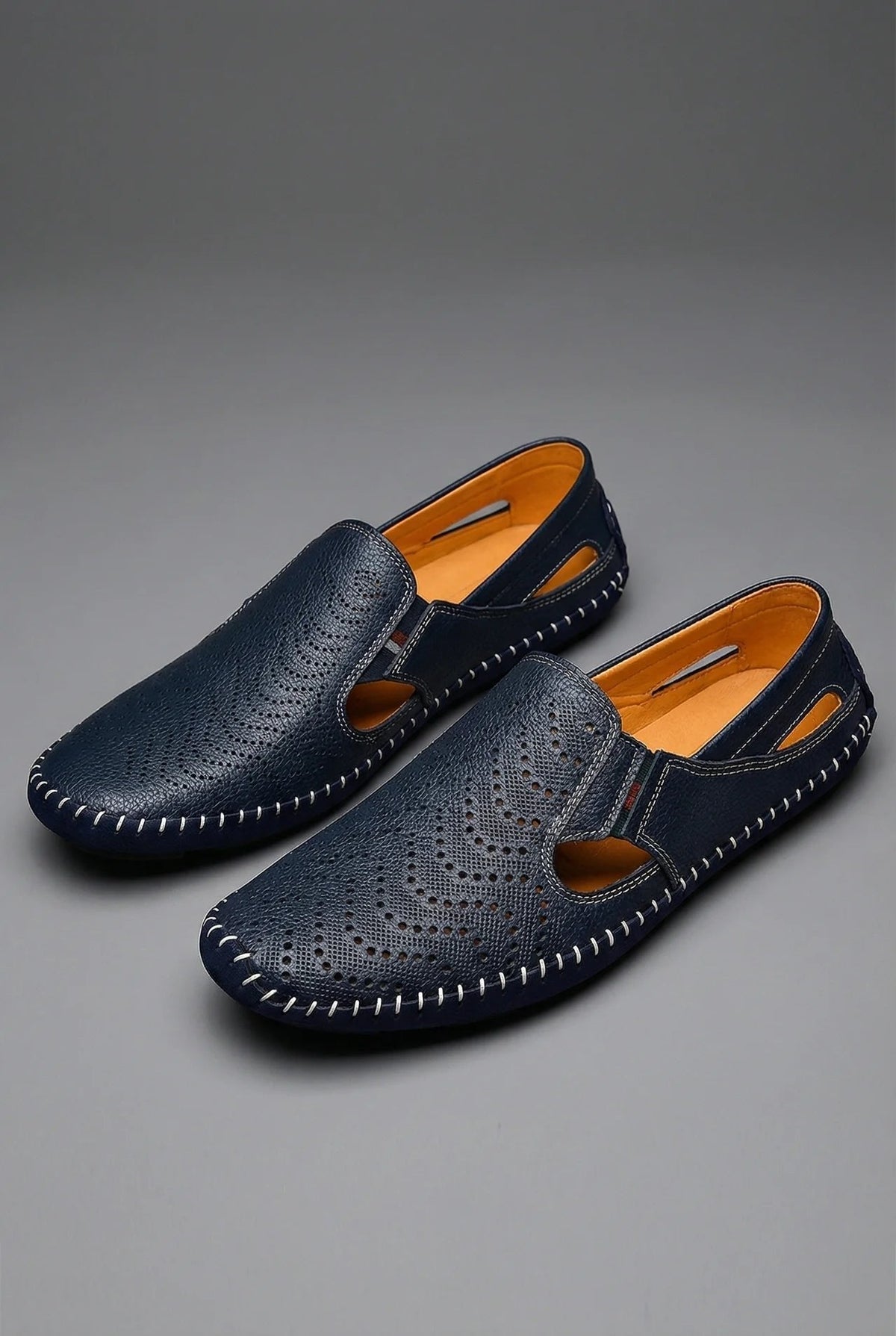 Sebastian Breathable Perforated Slip-On Loafers