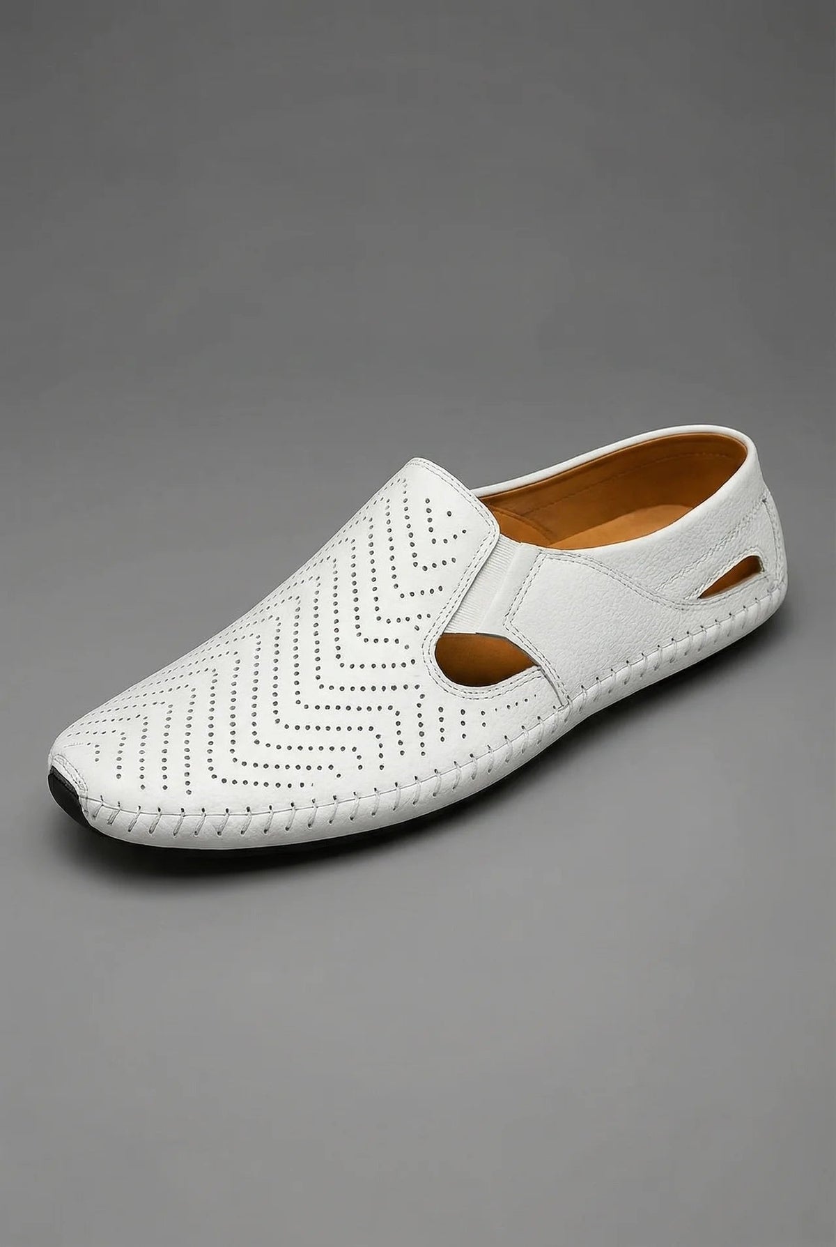 Sebastian Breathable Perforated Slip-On Loafers