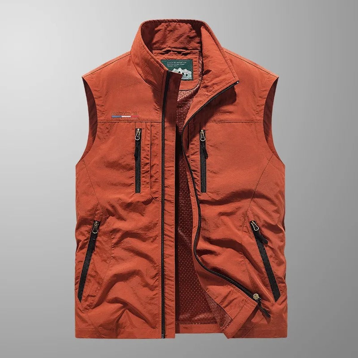 Niklas Breathable Sleeveless Zip-Up Cargo Vest