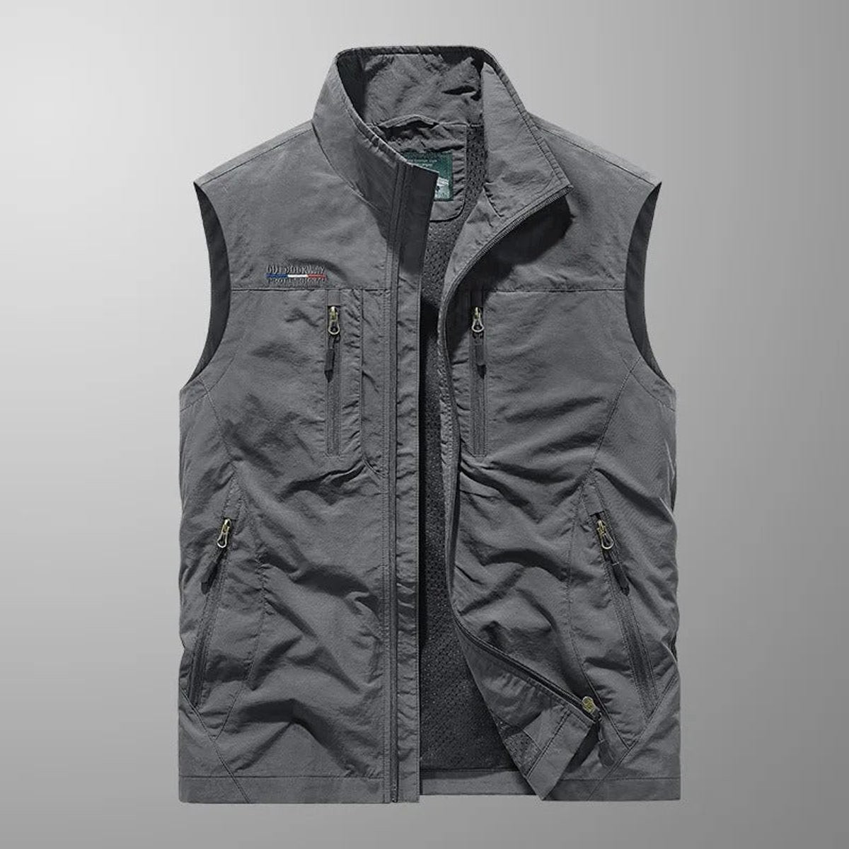 Niklas Breathable Sleeveless Zip-Up Cargo Vest