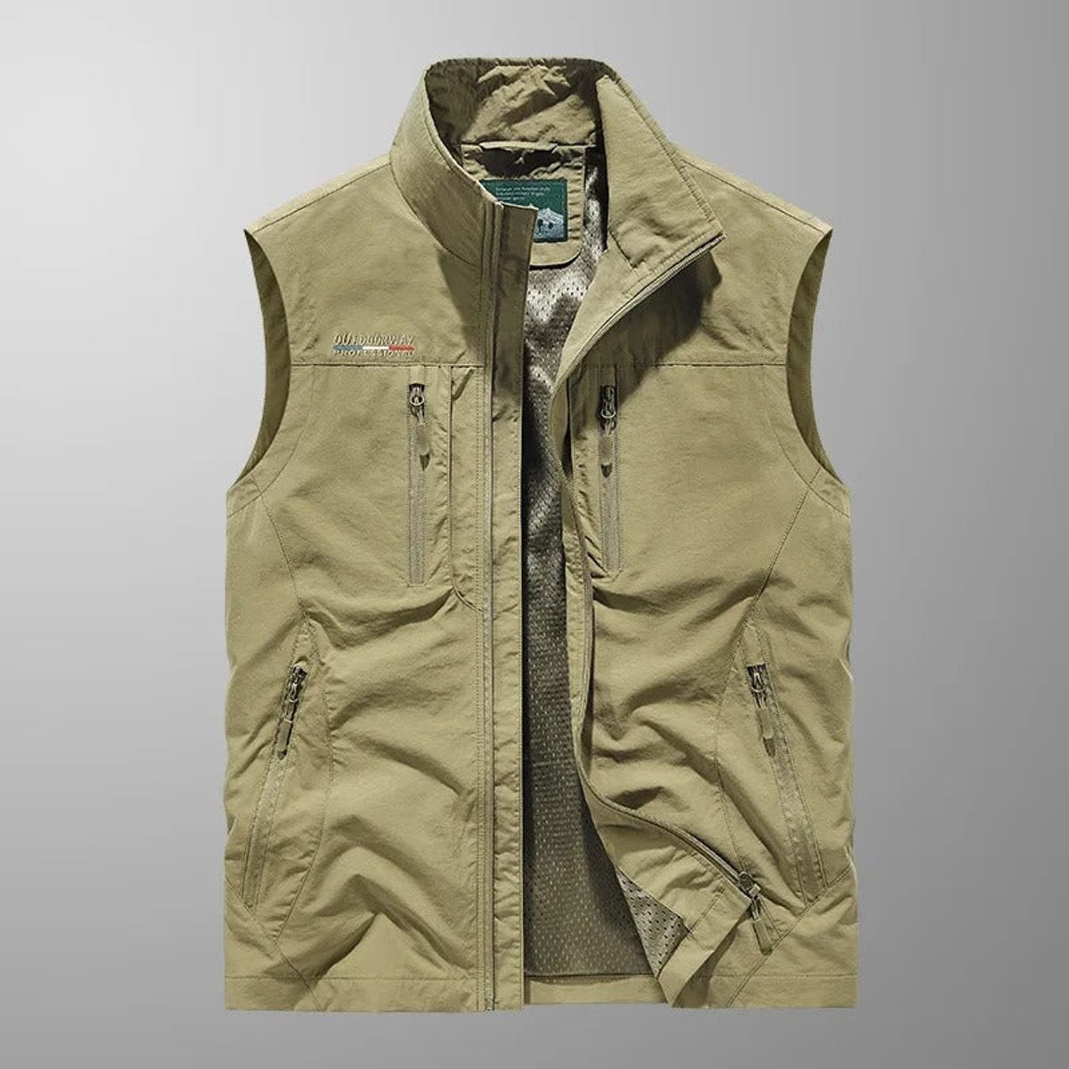 Niklas Breathable Sleeveless Zip-Up Cargo Vest