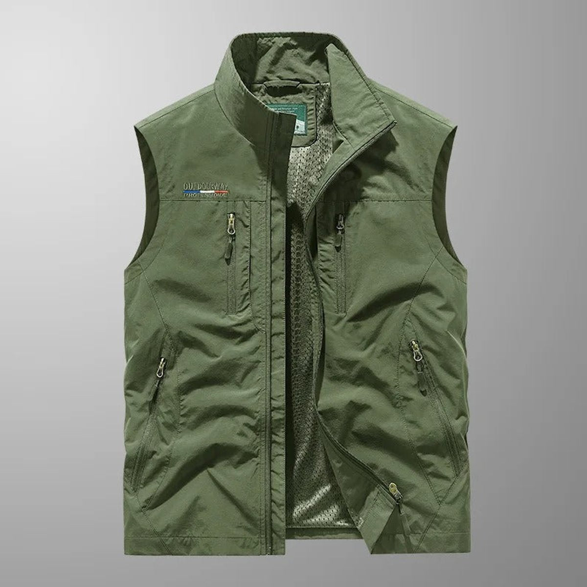 Niklas Breathable Sleeveless Zip-Up Cargo Vest