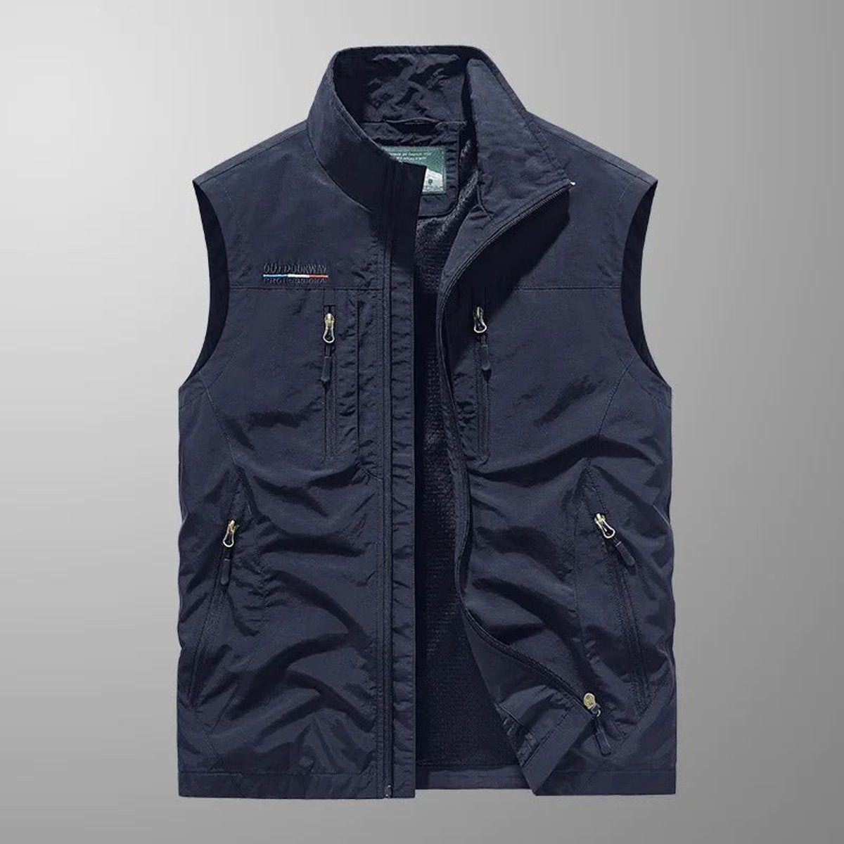 Niklas Breathable Sleeveless Zip-Up Cargo Vest