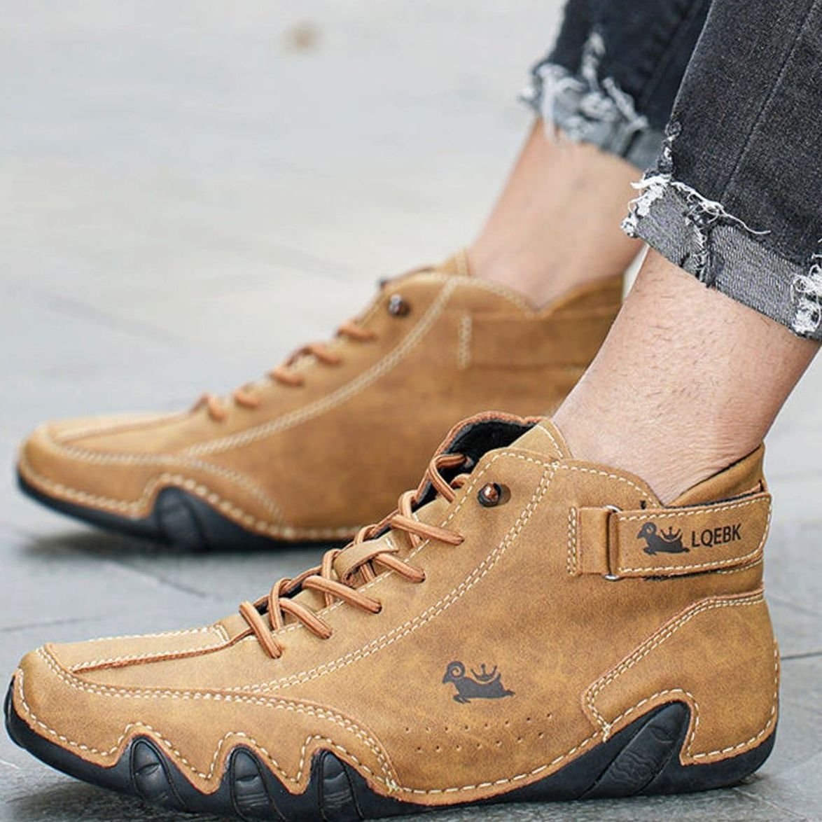 Moritz Lace-Up Barefoot Ankle Boots