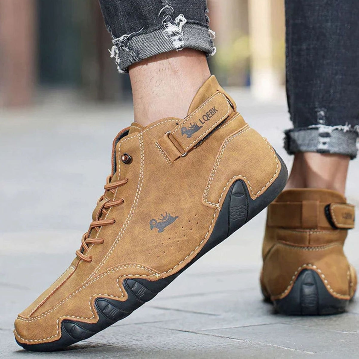 Moritz Lace-Up Barefoot Ankle Boots