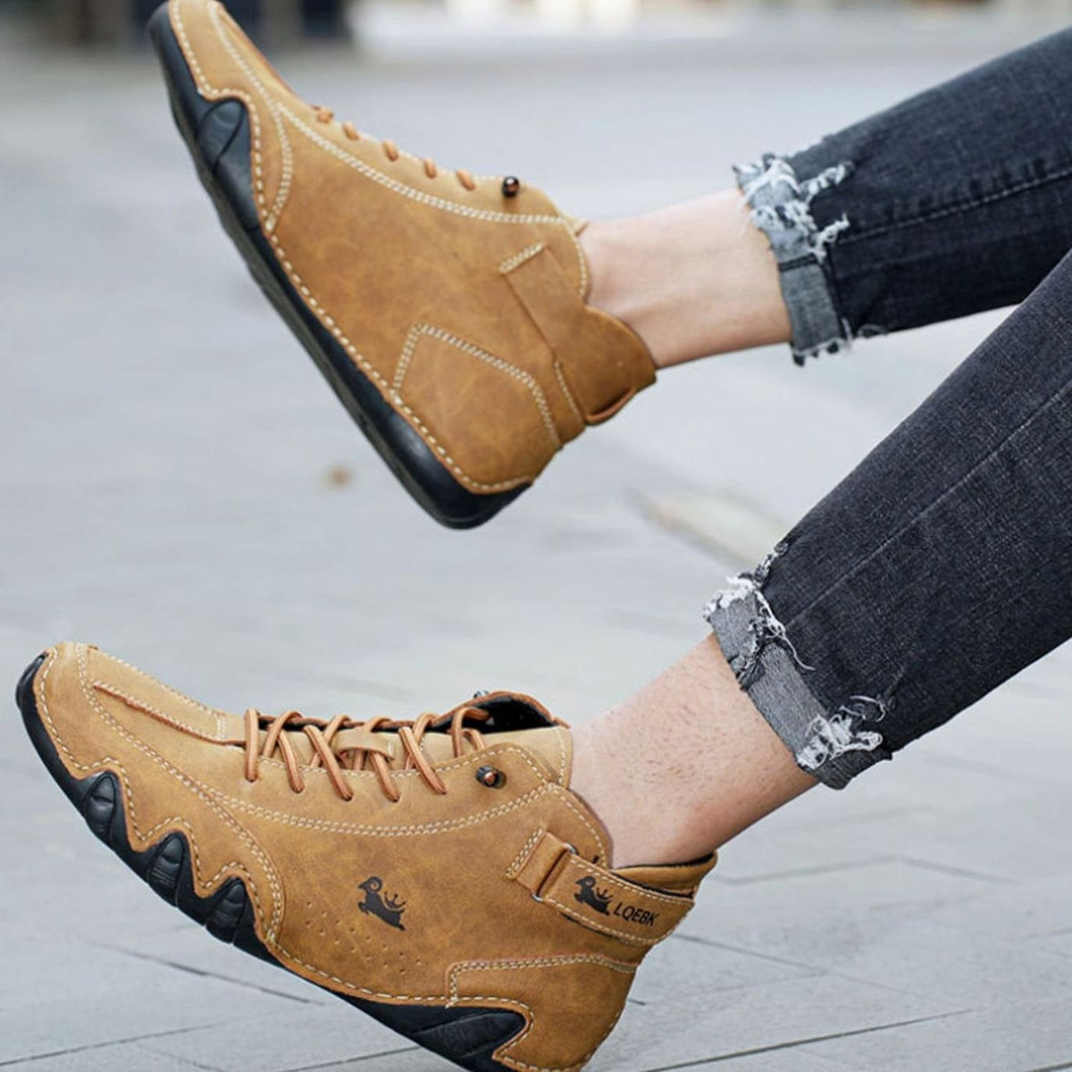 Moritz Lace-Up Barefoot Ankle Boots