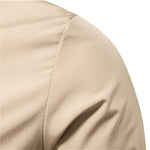 Tobias Solid Bomber Jacket with Ribbed Trim