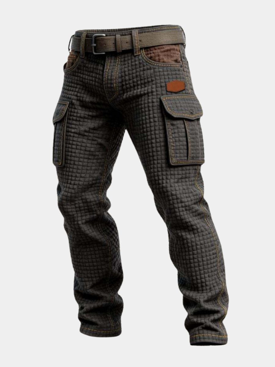 Alexander Slim-Fit Cargo Pants with Textured Weave