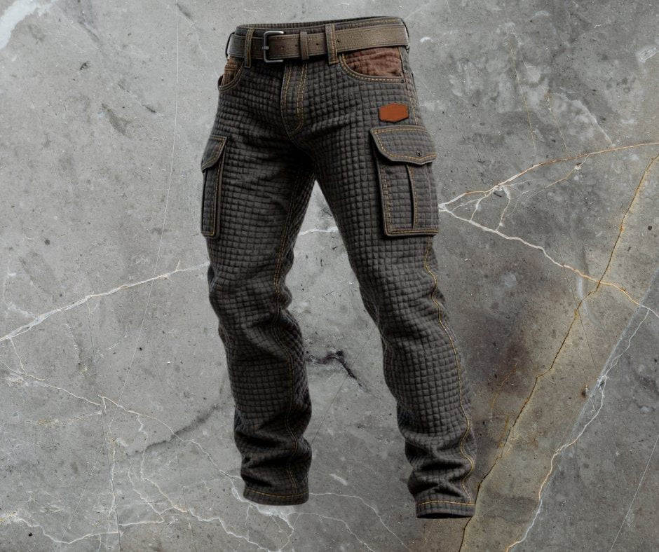 Alexander Slim-Fit Cargo Pants with Textured Weave