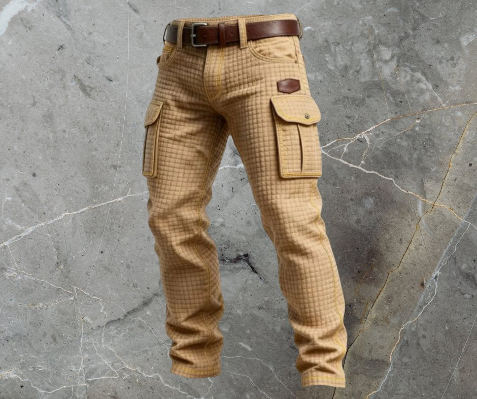 Alexander Slim-Fit Cargo Pants with Textured Weave