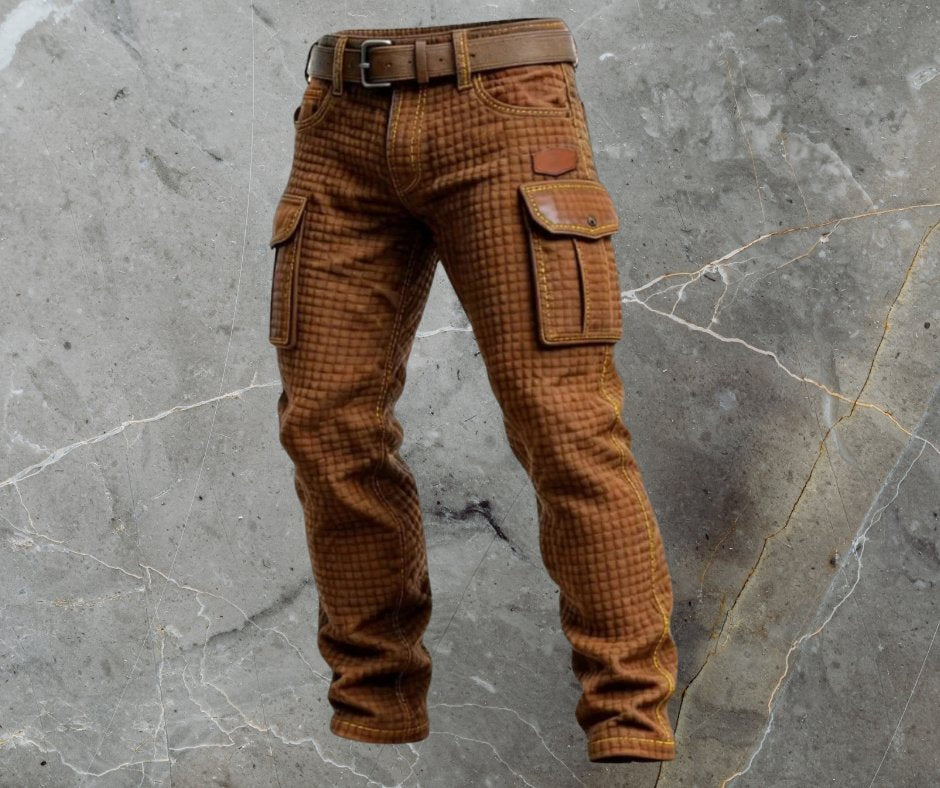 Alexander Slim-Fit Cargo Pants with Textured Weave