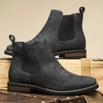 Matthias Chelsea Slip-On Boots in Faux Leather