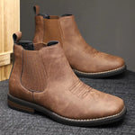 Matthias Chelsea Slip-On Boots in Faux Leather