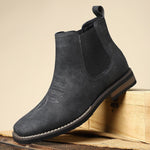 Matthias Chelsea Slip-On Boots in Faux Leather