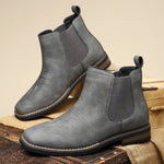 Matthias Chelsea Slip-On Boots in Faux Leather