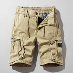 Lukas Combat Work Cargo Shorts with Elastic Waist