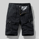 Lukas Combat Work Cargo Shorts with Elastic Waist