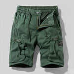 Lukas Combat Work Cargo Shorts with Elastic Waist