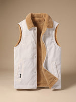 Leon Corduroy Sherpa-Lined Vest