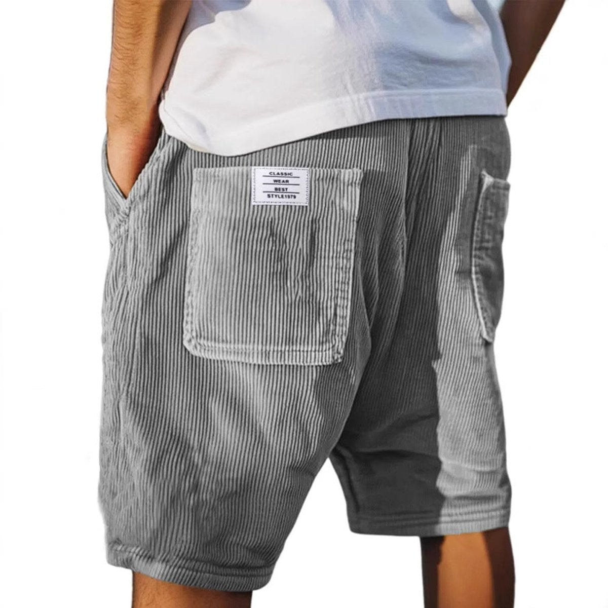 Lukas Textured Corduroy Bermuda Shorts