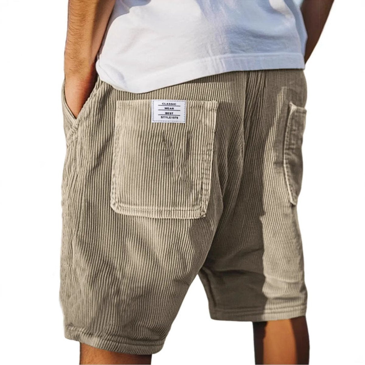 Lukas Textured Corduroy Bermuda Shorts