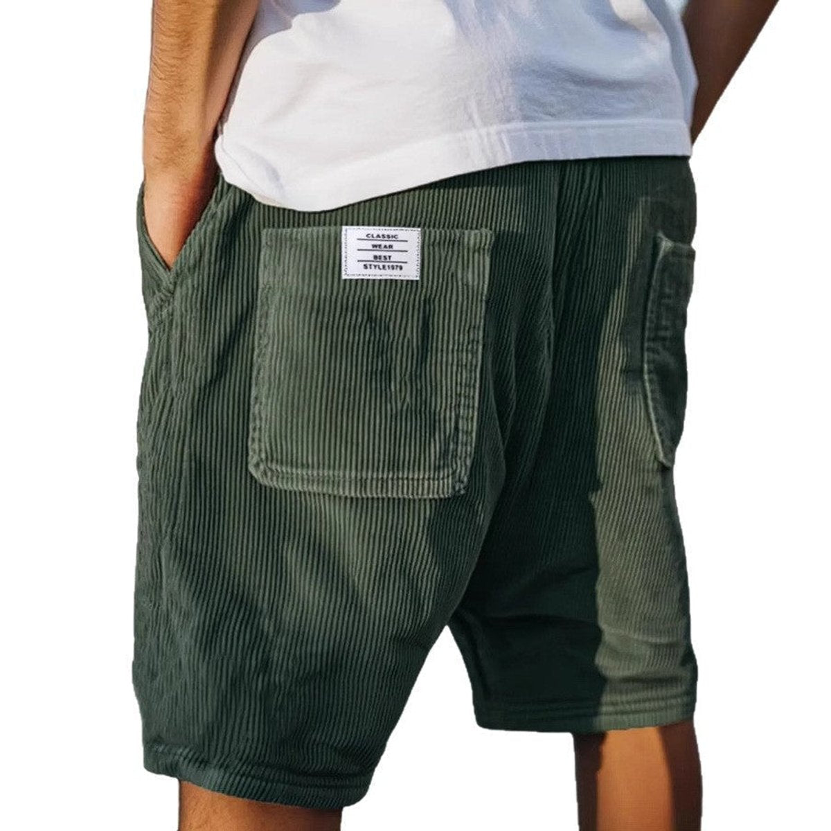 Lukas Textured Corduroy Bermuda Shorts