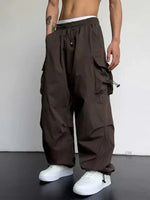 Thomas Adjustable Wide-Leg Cargo Pants