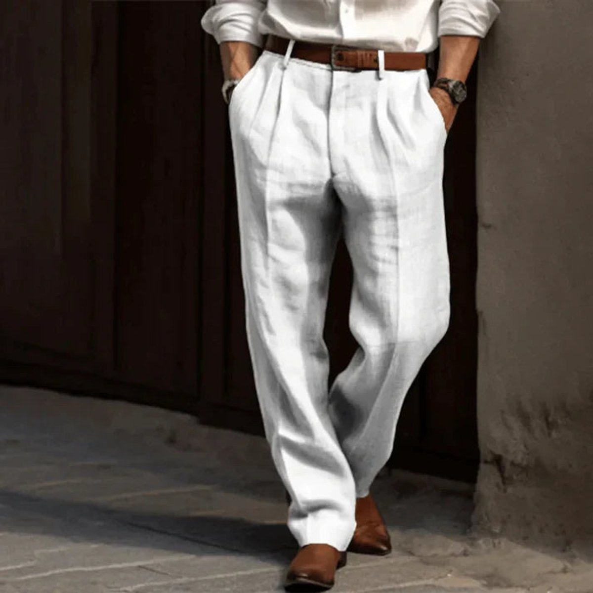 Christian Pleated Front Classic Dress Pants