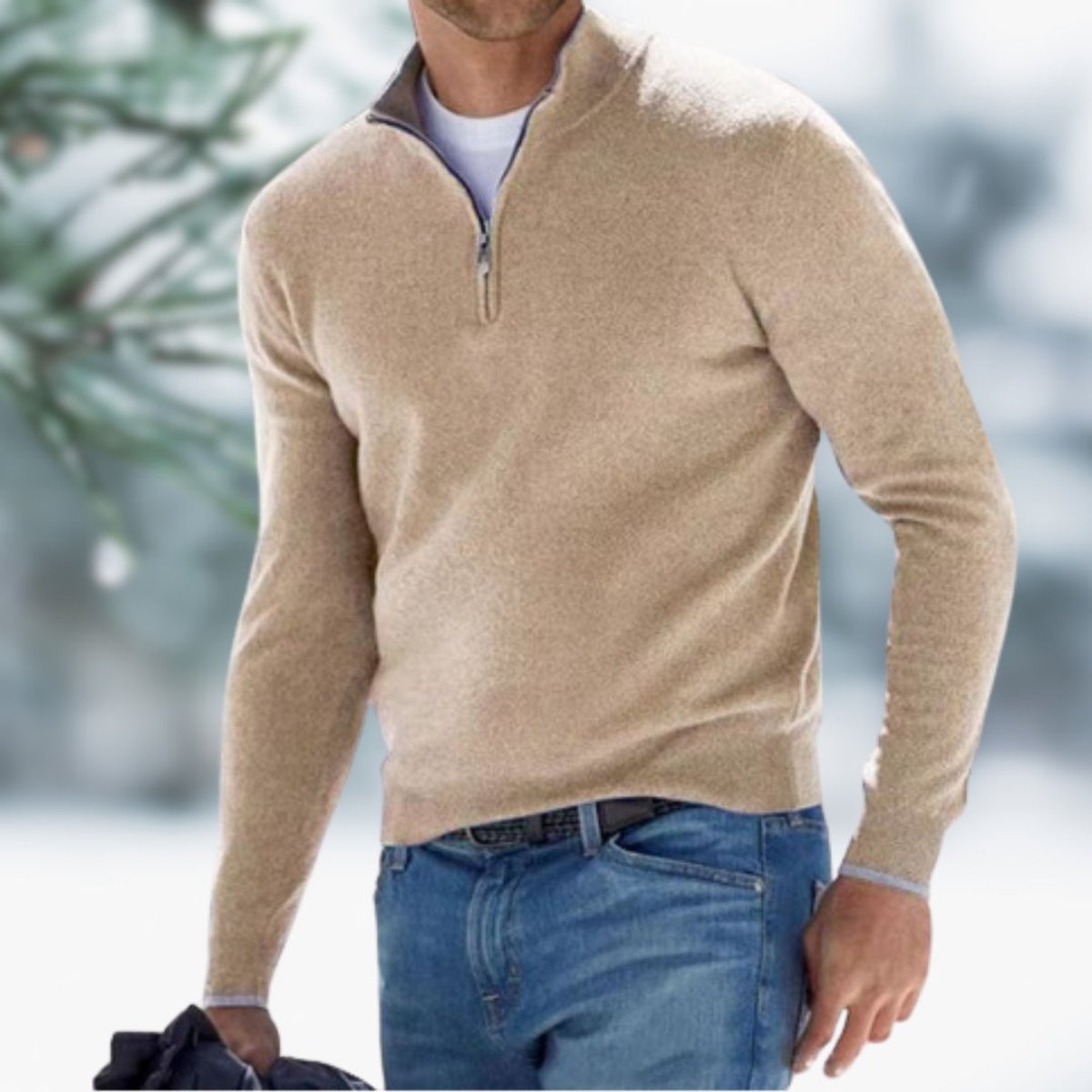Alexander Fine-Knit Quarter-Zip Sweater