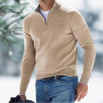 Alexander Fine-Knit Quarter-Zip Sweater