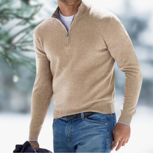 Alexander Fine-Knit Quarter-Zip Sweater