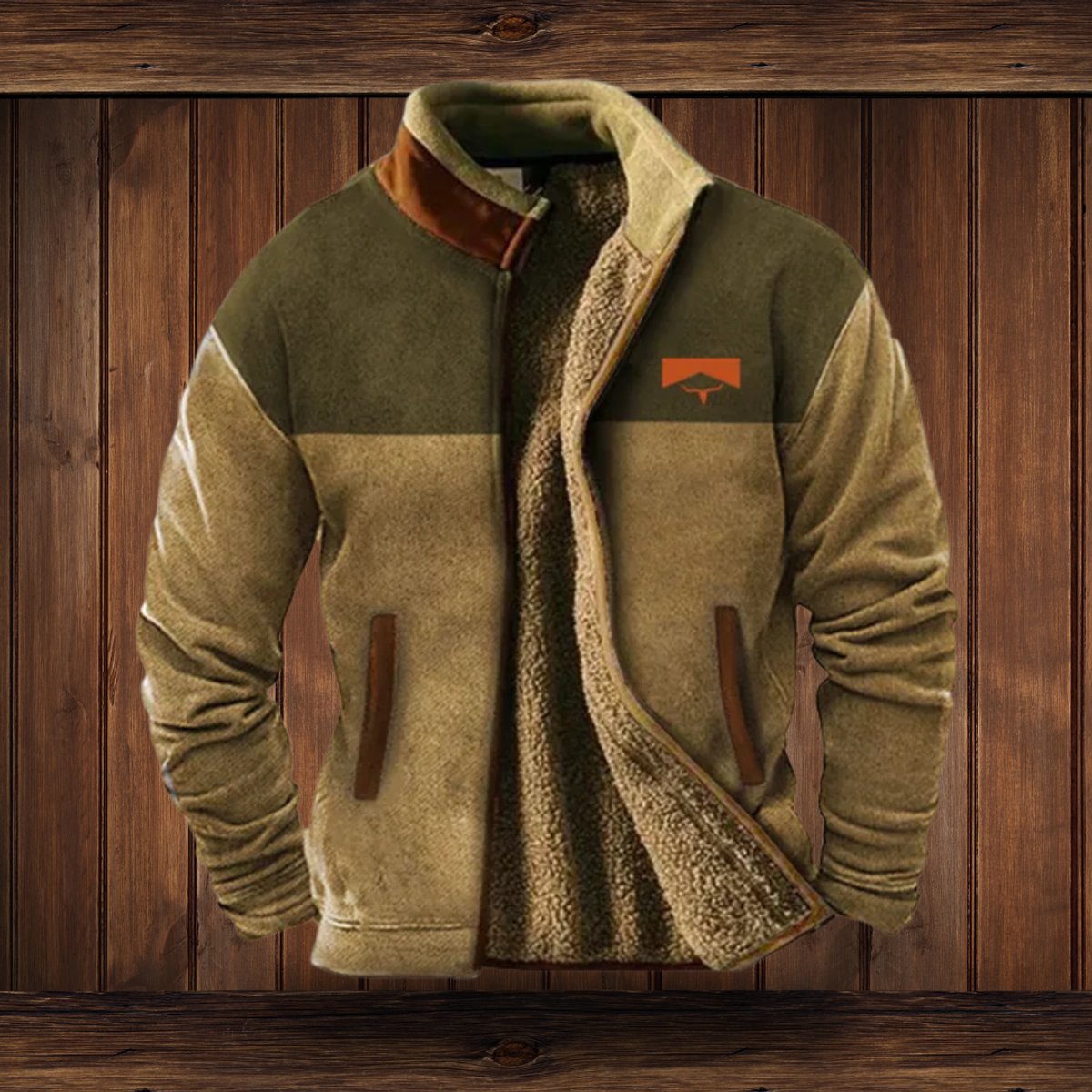 Alexander Aztec Print Sherpa-Lined Fleece Jacket