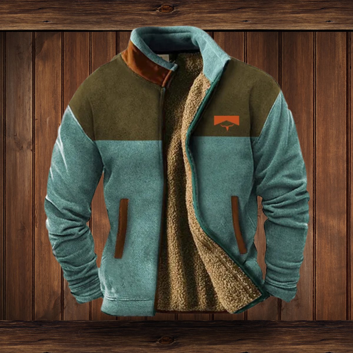 Alexander Aztec Print Sherpa-Lined Fleece Jacket