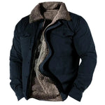 Elias Fleece-Lined Western Cardigan with Sherpa Collar