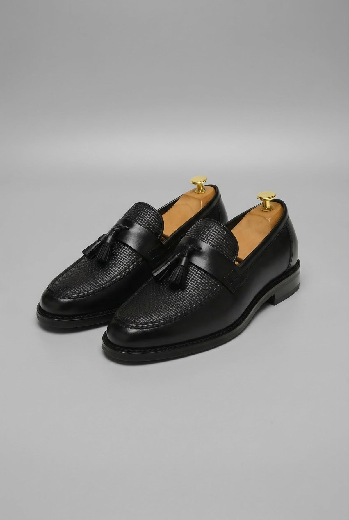 Dominik Woven Tassel Leather Loafers