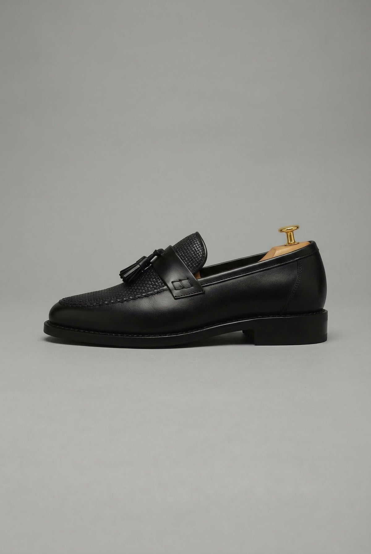Dominik Woven Tassel Leather Loafers