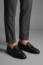 Dominik Woven Tassel Leather Loafers