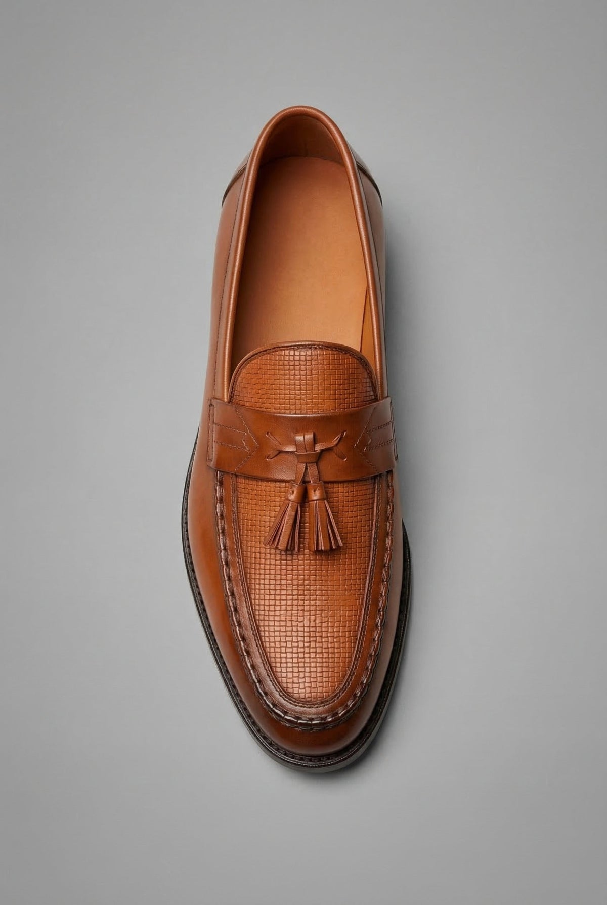 Dominik Woven Tassel Leather Loafers