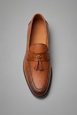 Dominik Woven Tassel Leather Loafers