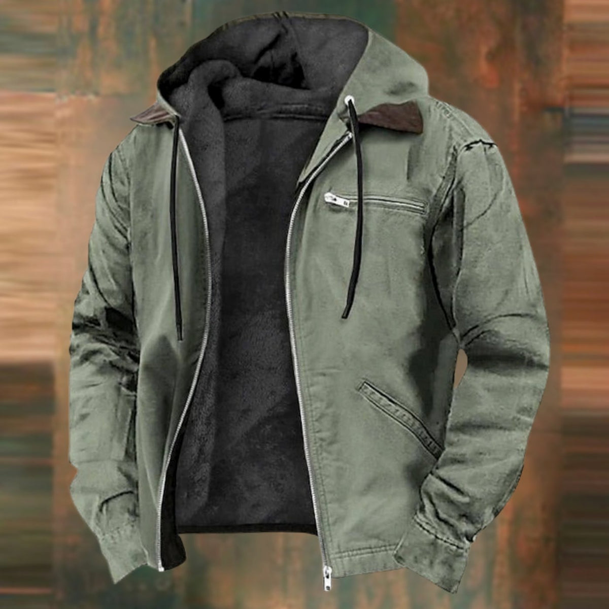Andreas Lined Zip-Up Hoodie Jacket