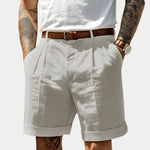 Simon Pleated Chino Bermuda Shorts