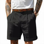 Simon Pleated Chino Bermuda Shorts