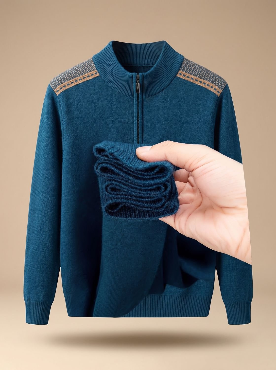 Simon Half-Zip Mock Neck Sweater