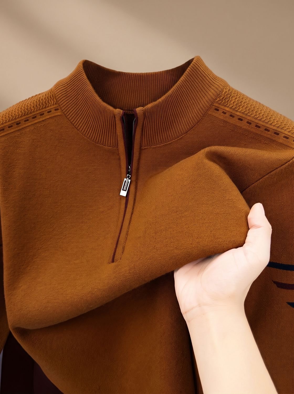 Simon Half-Zip Mock Neck Sweater