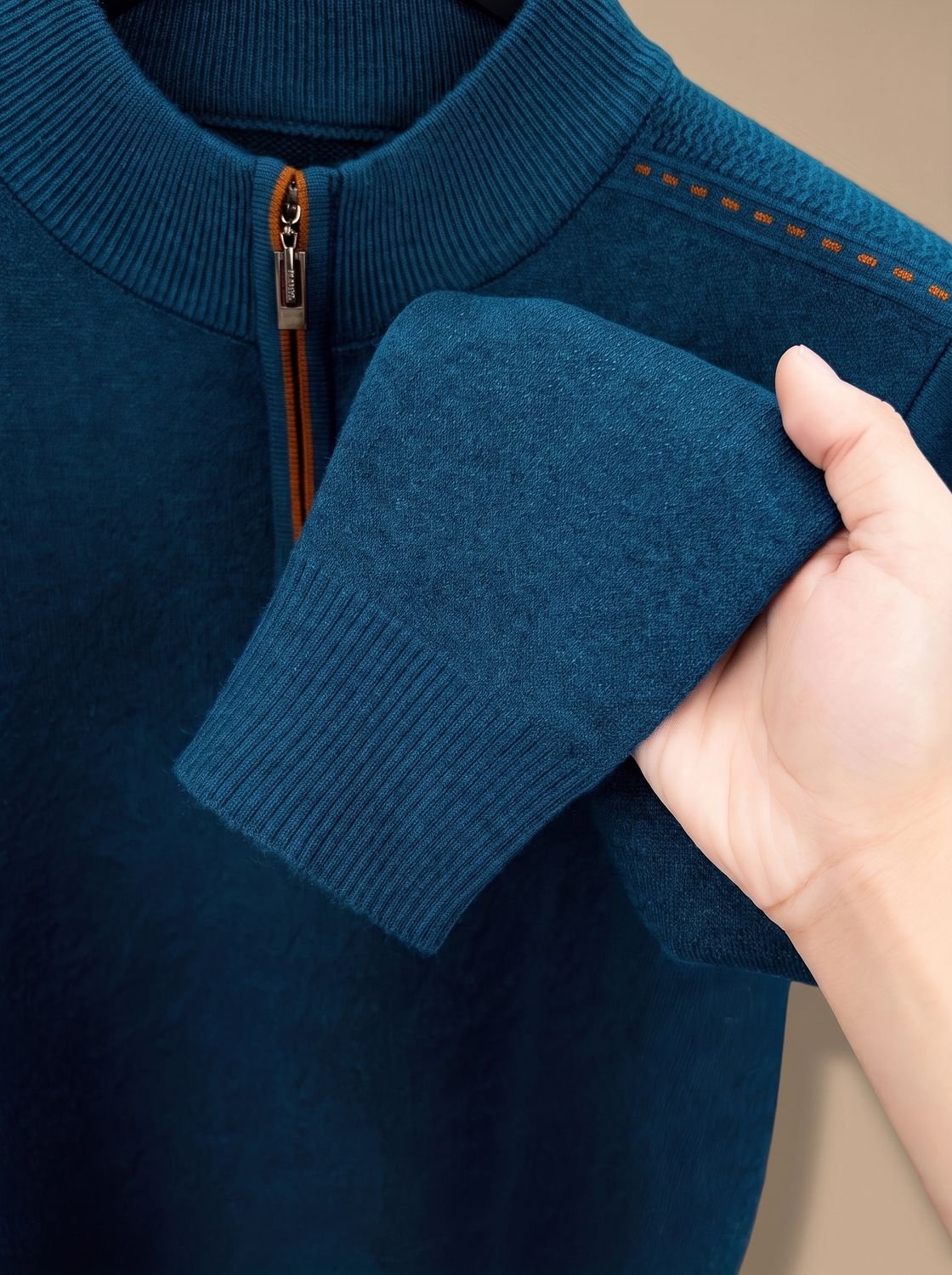 Simon Half-Zip Mock Neck Sweater