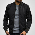 Niklas Classic Bomber Transitional Jacket with Ribbed Trim