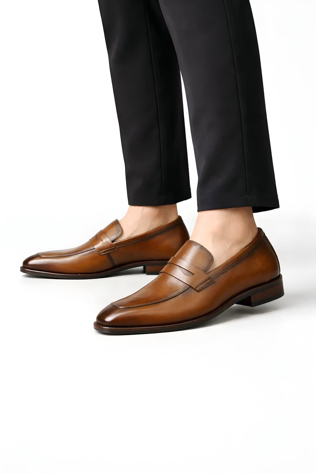 Lukas Classic Penny Loafers in Patent Leather