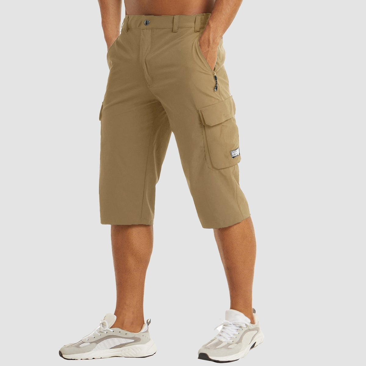 Alexander Knee-Length Cargo Shorts with Side Pockets